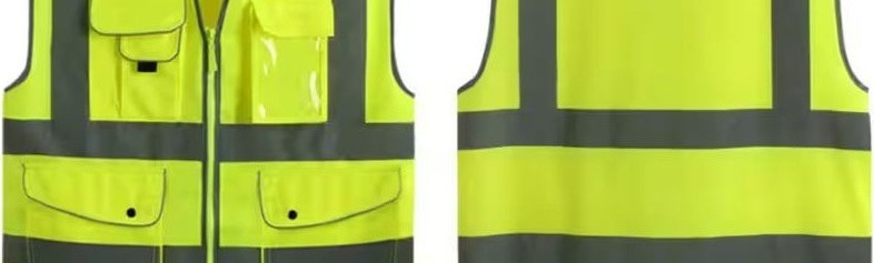 Hi-Visibility Safety Vest with reflective stripes and Pockets