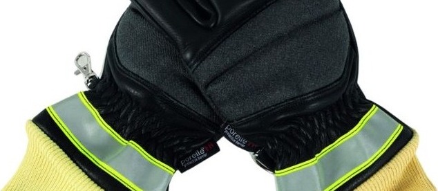 Leather Kevlar® Firefighter Gloves with Hi Vis ETF309V5