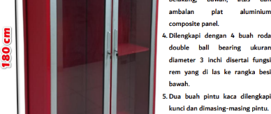 Lemari Safety Fire Cabinet Alumunium