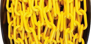 Rantai Plastic Chain Kuning 6mm x 50m