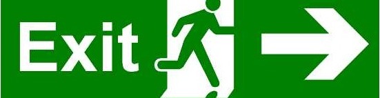 Safety Sign Exit